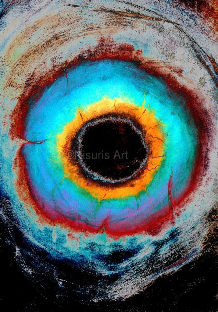 Black Hole - acrylic painting