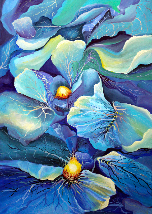 organic texture - acrylic painting