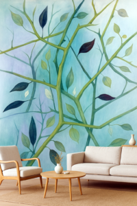 Foliage Mural - painting on wall