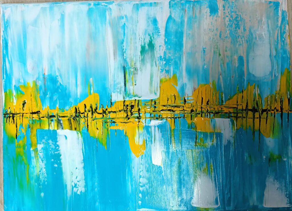Blue Vibes - abstract Otilia Ionela