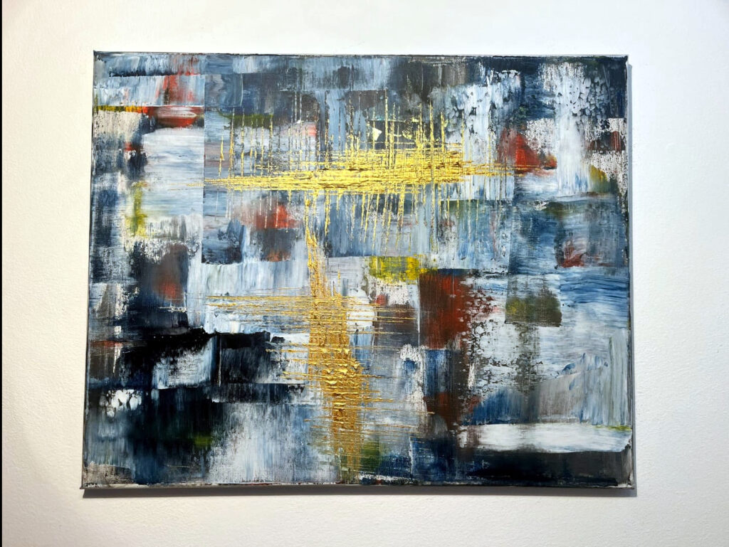 Geometric abstract expressionism Otilia ionela