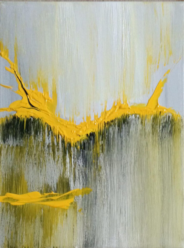 abstract minimalism - acrylic painting on canvas