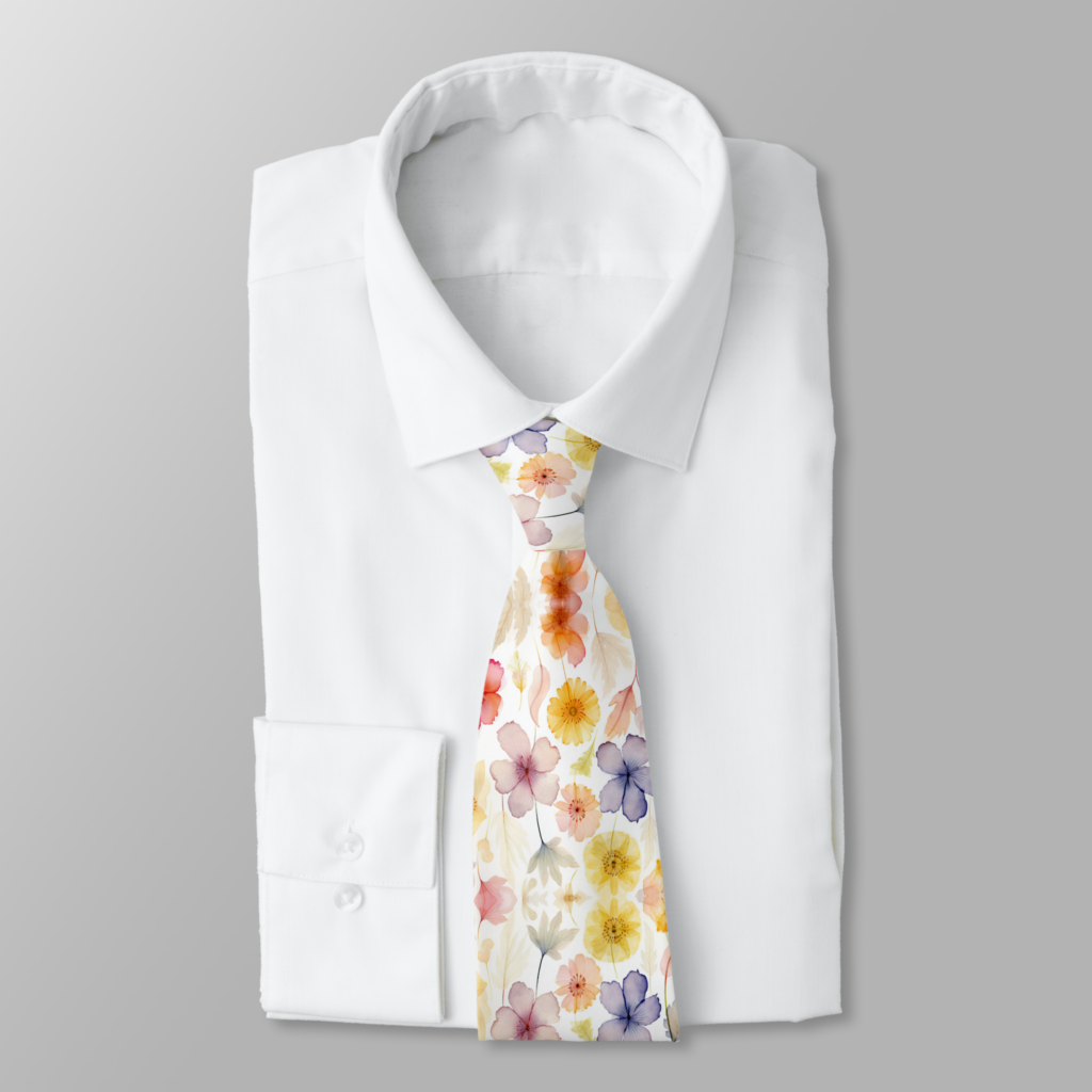 artistic neck ties design on shirt